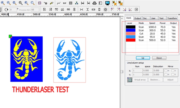 Thunder Nova-24 Laser Engraver Color Setting 
