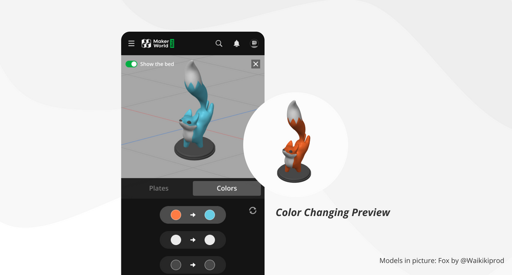Makerworld 一步列印的過(guò)程 - 換色預(yù)覽