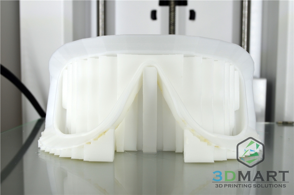 Ultimaker 3D印表機 3D列印 Hips材料 牙齒 Ultimaker 3D印表機 3D列印 Ski goggles 滑雪鏡 支撐