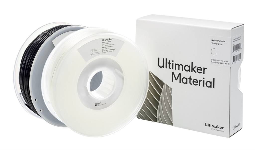 Ultimaker Nylon 尼龍系列 - 黑色、透明兩色