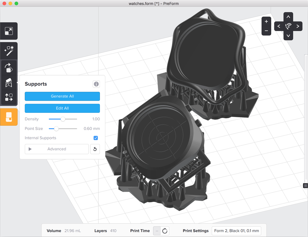 formlabs form2 preform切片軟體教學 支撐結構 全部生成 formlabs form2 preform切片軟體教學 支撐結構 全部生成