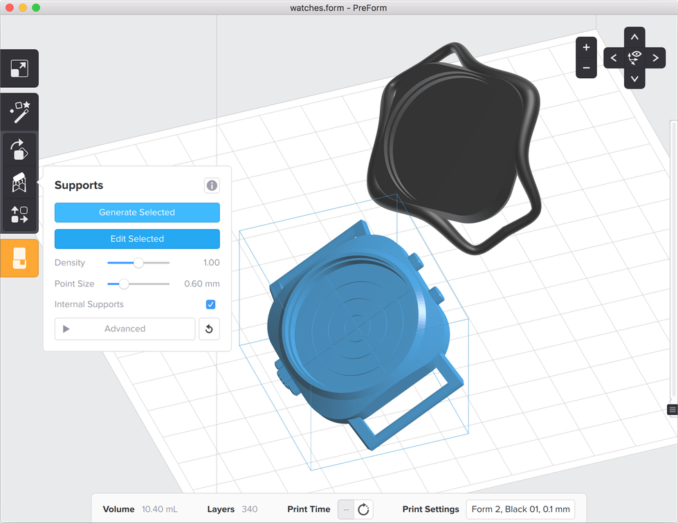 formlabs form2 preform切片軟體教學 支撐結構 部分生成 formlabs form2 preform切片軟體教學 支撐結構 部分生成