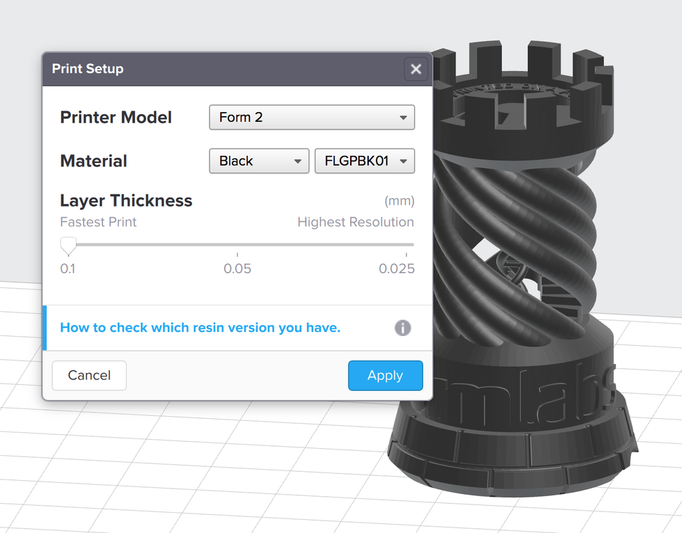 formlabs form2 preform切片軟體教學 層厚設定 變更層厚 formlabs form2 preform切片軟體教學 層厚設定 變更層厚